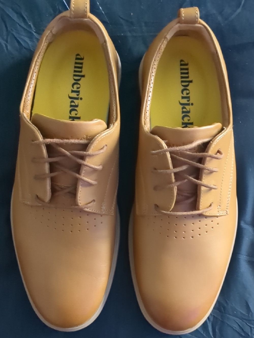 Amberjack Men's Tan Leather Derby - Sleek Everyday Lace-Up